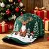 New Christmas Hat Digital Printing Fashion Bent Bend Baseball Cap Retro Baseball Cap