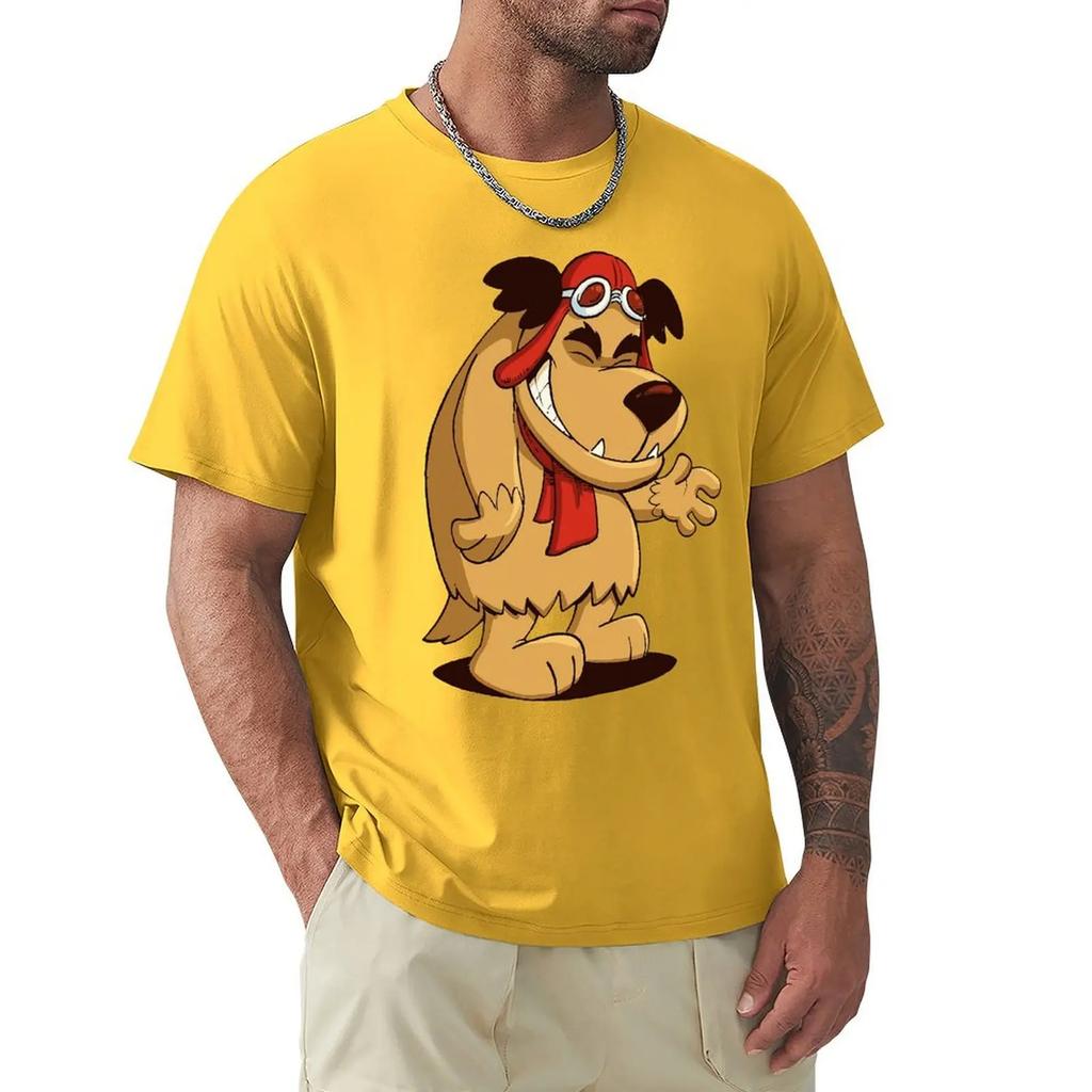 Laughing Muttley Humor Anime T Shirt Harajuku Short Sleeve T-shirt 100% Cotton Graphics Tshirt Tops