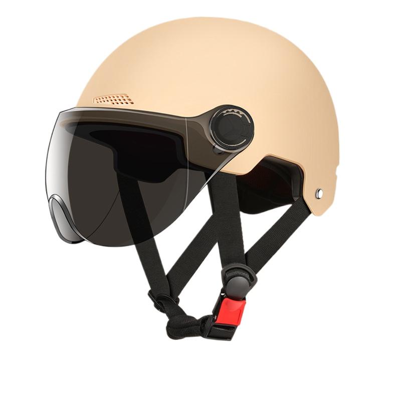 Helmet Electric Vehicle Women and Men Motorcycle Battery Car Half Helmet Summer Sun Protection Full Helmet Wholesale Riding Breathable and Lightweight