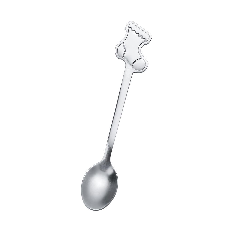Stainless Steel Cartoon Snowman Coffee & Dessert Stirring Spoon