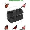 Dissuasion efficace, conception résistante aux intempéries, pics anti-oiseaux à 3 rangées pour la protection extérieure des clôtures, balcons,