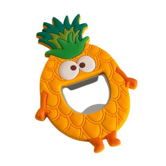 

Cartoon Bottle Opener Refrigerator Magnet 3D Sandwich Onion Banana Watermelon Pineapple Bottle Opening Tool Fridge Magnet Accessories E