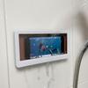 Shower-free Bathroom Smartphone Waterproof Stand Attached Toilet