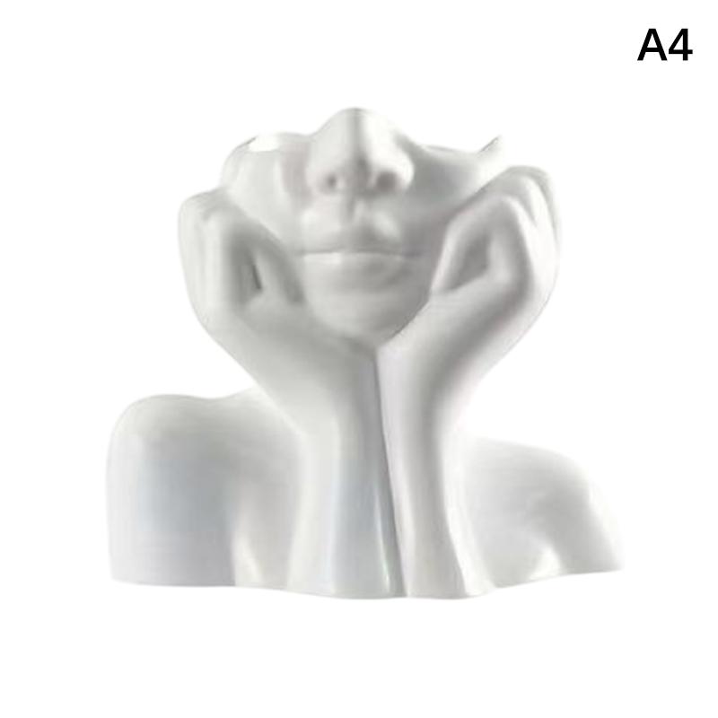 Kreativní váza s uměním lidského těla Držák na štětce na make-up a pera Multifunkční organizér na stůl Soška Ozdoba Dekorace pro domácnost a kancelář