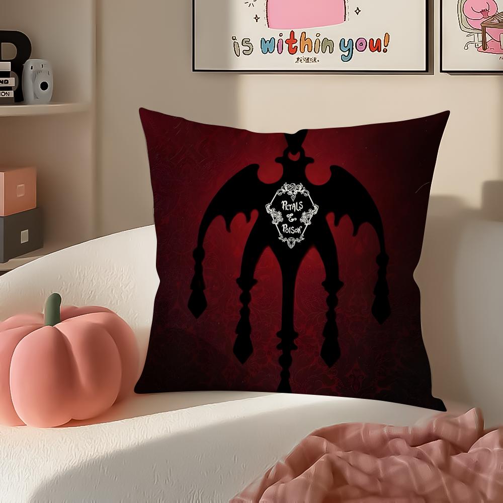 Romantic Tragic Film IInterview with the Vampire Cushion Cover Pillowcase Short Plush Invisible Zipper Room Sofa Cushion Cover