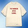 Number One Girl T-Shirt and Kids Shirt, Funny Vintage Y2K Aesthetic Graphic Tee, Trendy Streetwear Unisex Top, Gift Idea, Comfort Colors