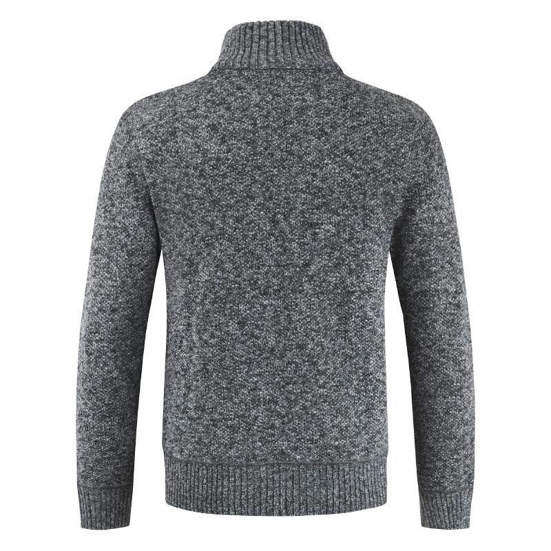 Zimní pánská bunda Slim Fit Stojanový límec Zip Bunda Pevná bavlna Silná teplá bunda