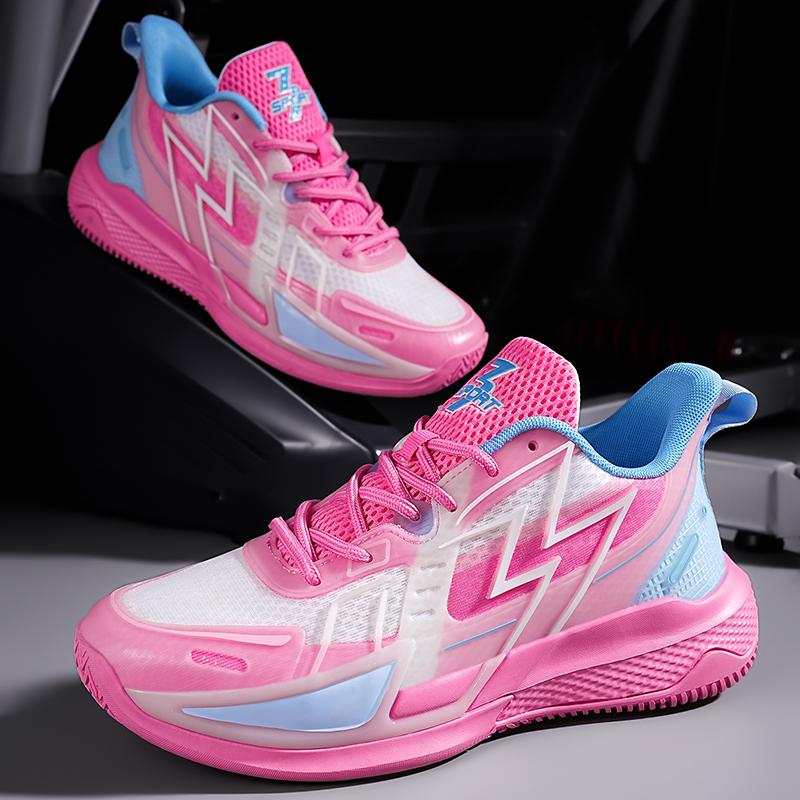 2024 Hot Selling Men's Comfortable Casual Sports Shoes Summer Shock Absorbable Luminous Net Breathable Basketball Shoes Shoes