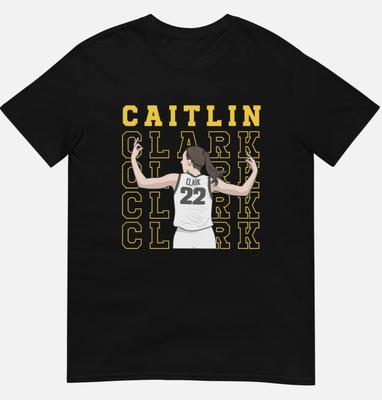 Camiseta Unisex de Manga Corta para Adultos Caitlin Clark Iowa Hawkeyes Indiana Fever Camiseta Unisex
