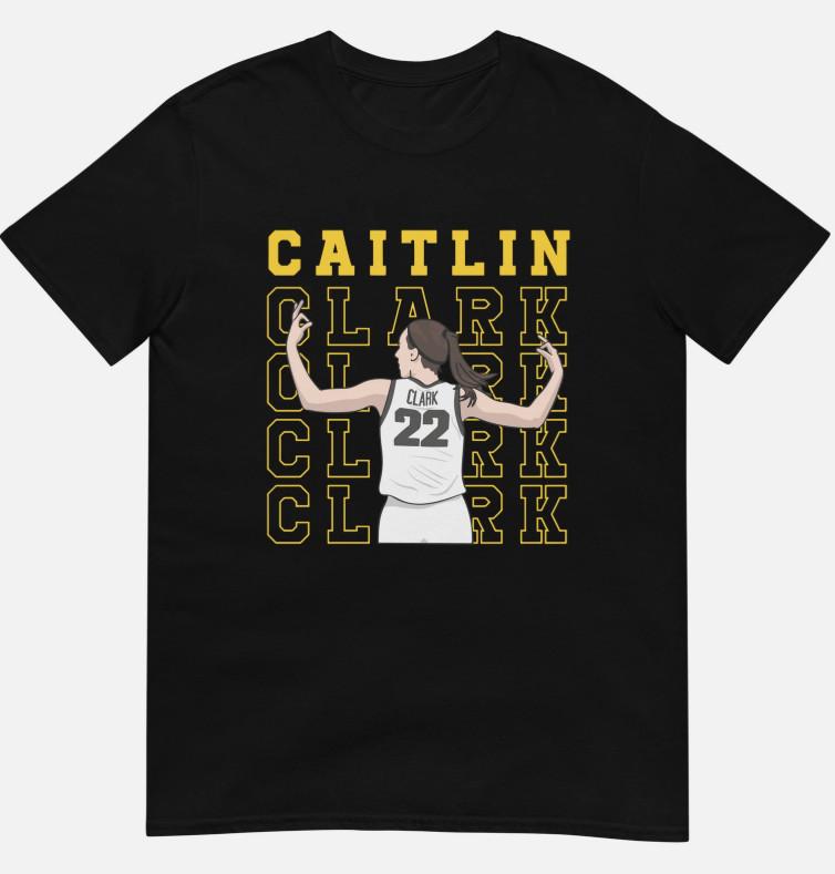 Caitlin Clark Short-Sleeve Adult Unisex  Iowa Hawkeyes Indiana Fever T-shirt Unisex T-Shirt S
