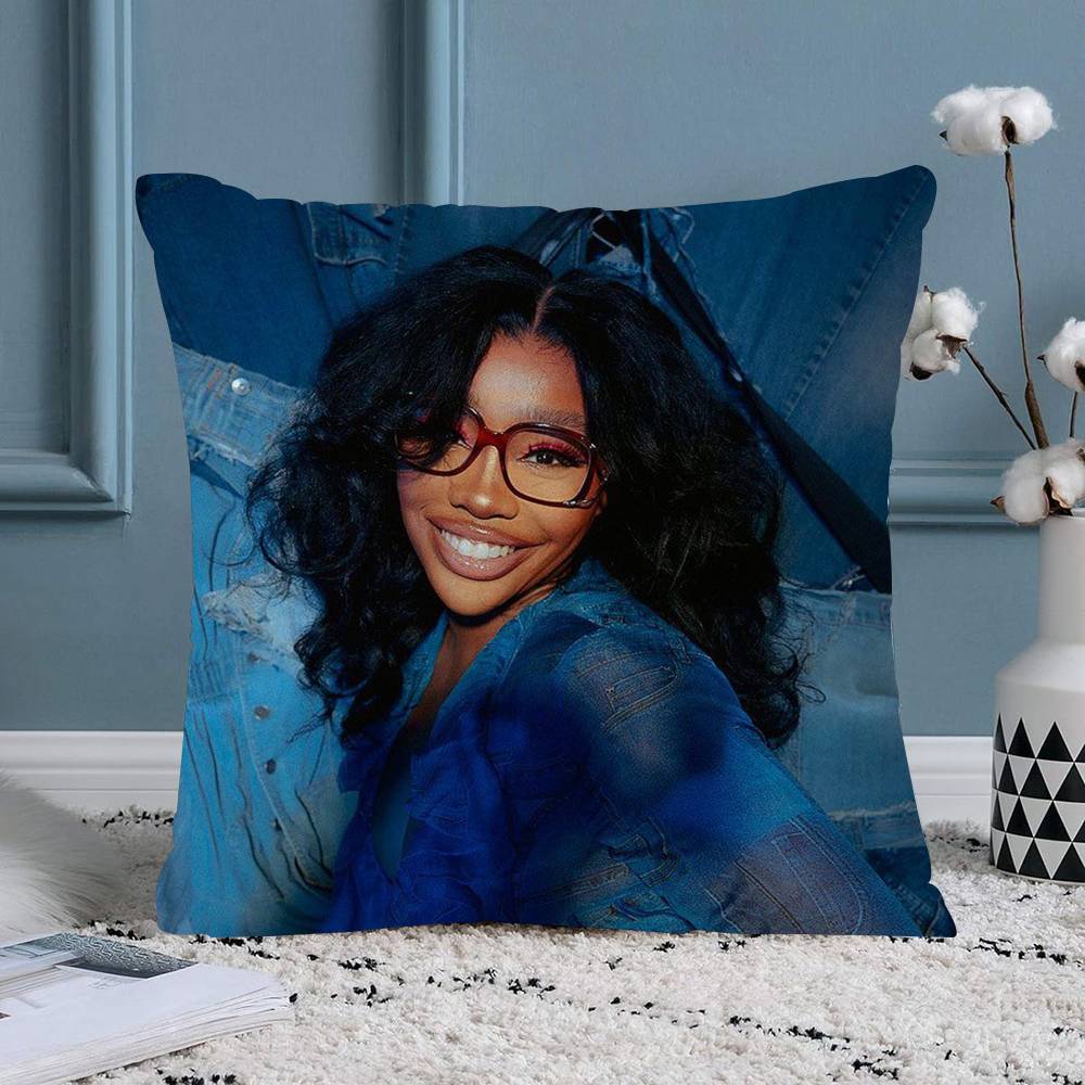 New Music Album SZA Sos Cushion Cover Decorative Pillow Sofa Home Decor Case Pillow Cases