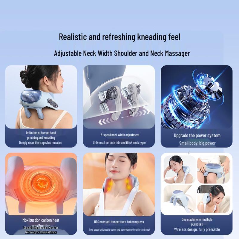 MIAOJIE R3 Adjustable Shoulder & Neck Massager CN Plug (adapter Included)
