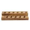 Bucolic Brown 2 Layer Display Stand Securely Holds 20ml Bottles Decorative Wooden Cosmetic Organizers Oil Bottle Holder