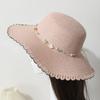 New hat women's summer casual versatile sun hat travel small fresh shell straw hat seaside beach sun hat