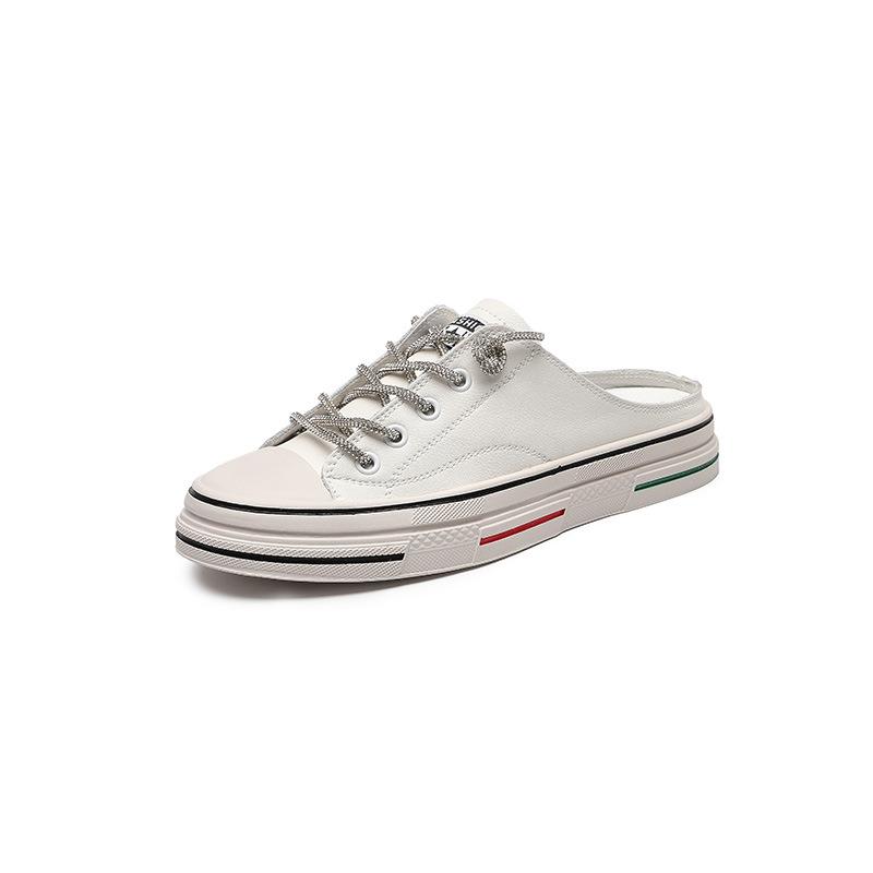 

Большая сумка, голова, полутапочки, женская уличная обувь, летние тонкие на плоской подошве, дышащие кожаные, со стразами, шнурки, полуподнос 35 белый