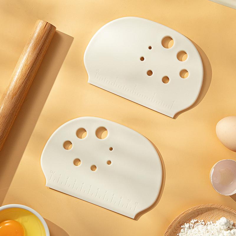 Dough Scraper Bowl Scraper Bread Cream Cake Pizza Cutter Bench Scraper Dough Cutter Diy Baking Kitchen Cooking Tools With Scale