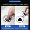 Bathroom Sink Drain Plug, Universal Push Sink Pop-up Chrome Sink Filter, Universal Stainless Steel Rebound Drain Plug Filter