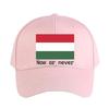 Hungarian Flag Now or Never Baseball Cap Woman Men Summer Casual Sun Hat Adult Adjustable Hiking Fishing Hat