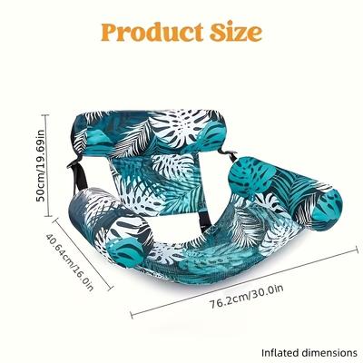 1/2 Stück aufblasbarer Pool-Liegestuhl für Erwachsene, strapazierfähiges PVC-Schwimmbett für Strand & Schwimmbad, Wasserschlauch Sommer-Schwimmhilfe