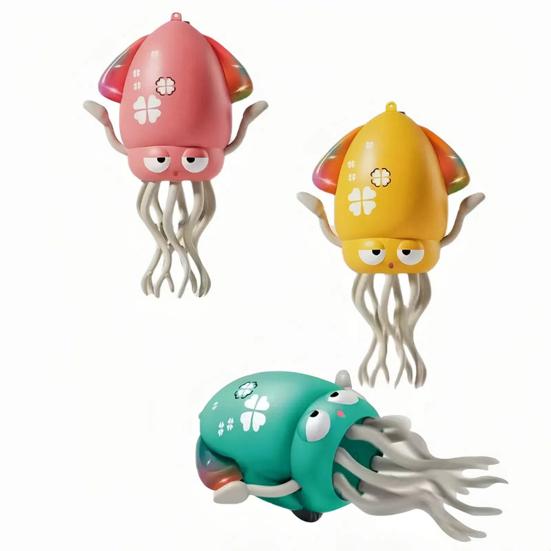 Electric Dancing Octopus Toy with LED Lights Music Smart Obstacle Avoidance Auto-Wiggling