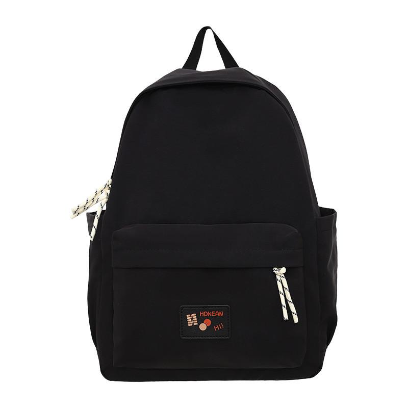 Practical Nylon College Backpack For Girls And Boys With Compact Design And Soft Straps