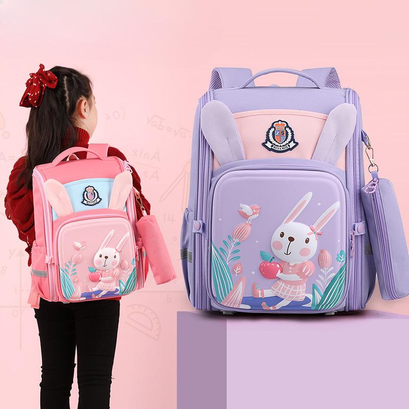 Women's Super Light Ridge Protection Schoolbag New Men's Burden-reducing Space Wide All In One Elementary School Children's Backpack
