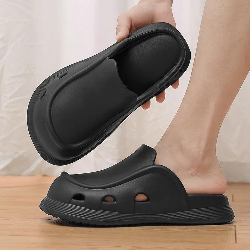 House Shoes Living Room Slippers Walk Around Home Brand Slippers Luxury Men's Summer Sandals Men's Slide Slipper Man Luxury 2024