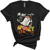 In My Spooky Era Cute Ghost Floral Head Band Halloween Costume Unisex T-Shirt Black