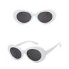 2pcs Oval Round Pop Sun glasses Design shades sunglasses women/men eyewear