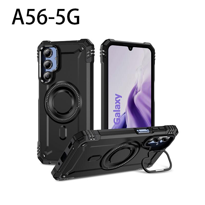 

MOBIDEA Magnetic Shockproof Phone Case for Black Samsung Galaxy A56 -5G PKCASE Lens Protective Cover Galaxy A56 5G