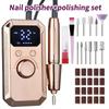 Rechargeable Electric Nail Polishing Grinder LED Display Nail Grinder  Nail Tools