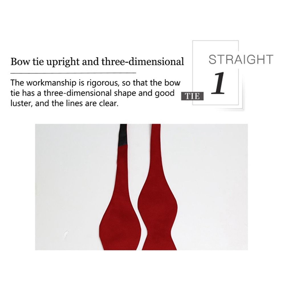 Cravat English Gentleman Style Formal  Business Ties Solid Classic Ties Self Tie Bowtie Men Ties