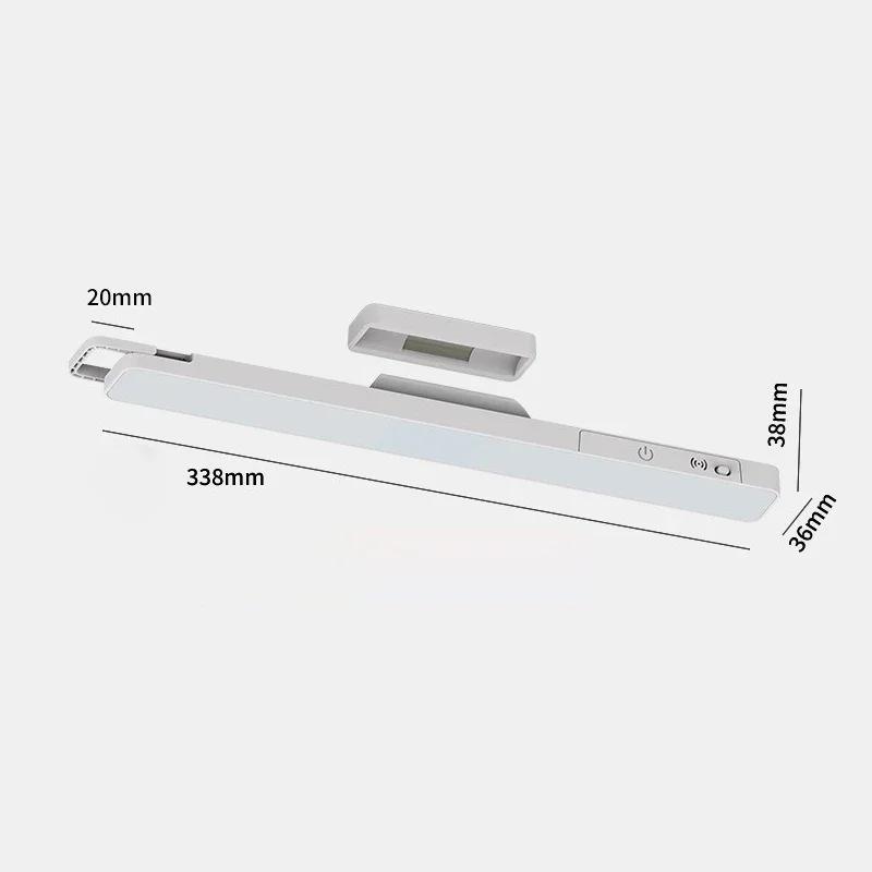 

Светодиодная настольная лампа с магнитным USB-перезаряжаемым светильником, плавная регулировка яркости, подвесной светильник для чтения в спальне, перезаряжаемый ночник