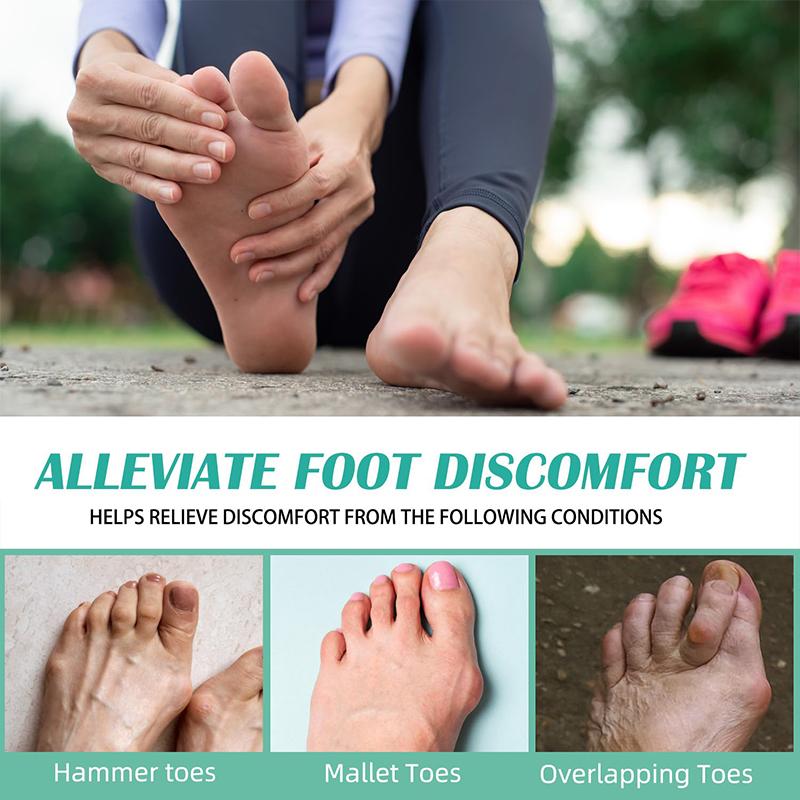 4 Pieces Toe Spreader Sleeve Thumb Spreader Men's and Women's Casual Athletic Toe Covers, Isolated Toes Prevent Overlapping