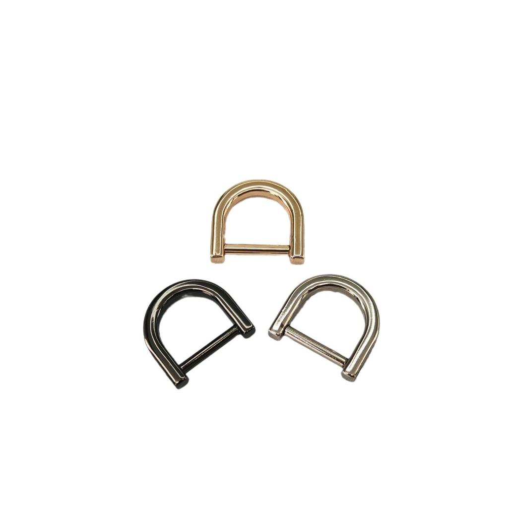 Shiling Zinc Alloy Metal D-ring Detachable Screw Buckle for Luggage and Handbag Accessories