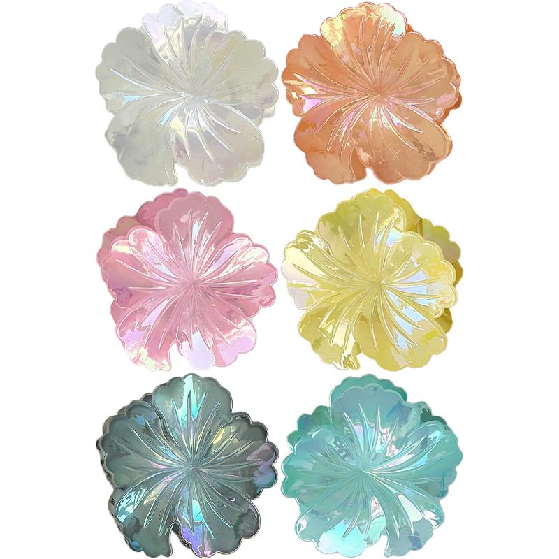 New Colorful Flower Hair Clip Women's European and American Fashion Shark Clip Hair Accessories