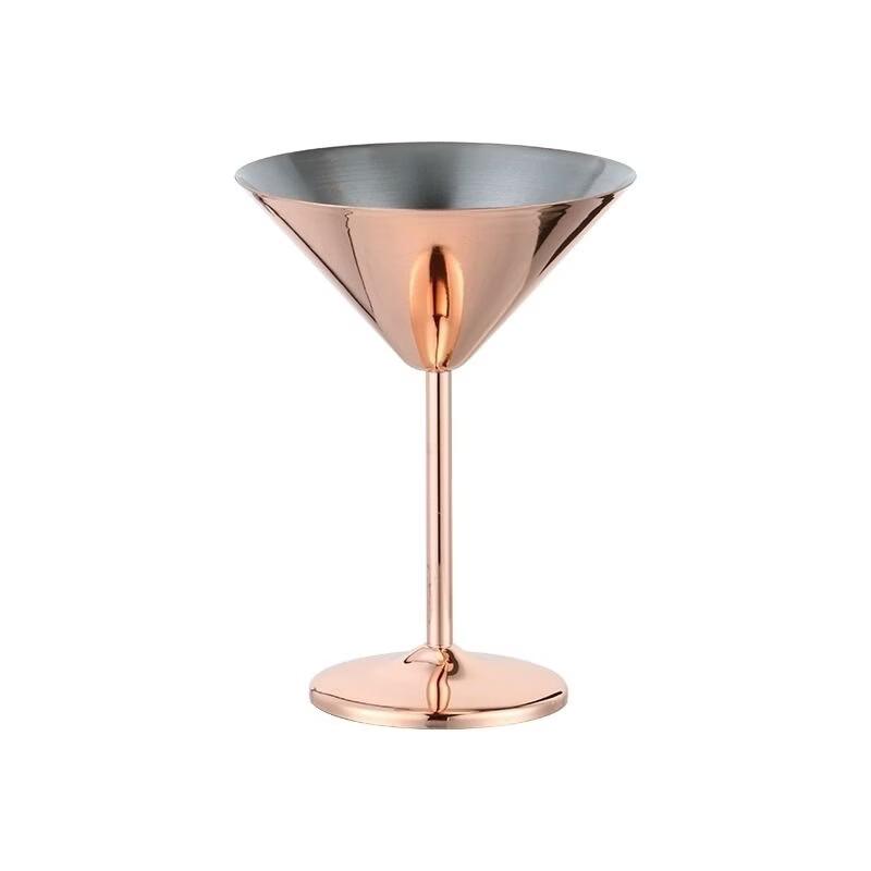 Champagne- och cocktailglas i rostfritt stål