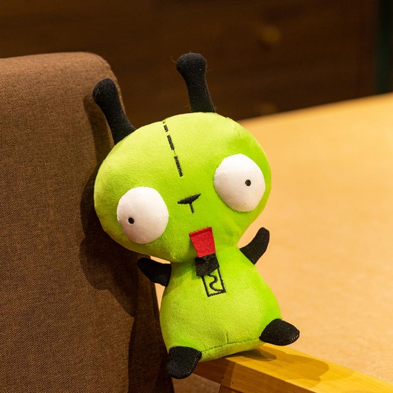 New Alien Invader ZIM GIR Dog Plush Figure Toy Stuffed Plush Green Kawaii Doll Collectible Toy