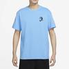 T Shirts Men's Blue Crew Neck Moderate Straight Fit DR8915-412