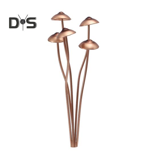 

Металлическая статуя гриба, украшение для садового цветочного горшка, имитация гриба, колышек для сада, патио, газона, декор A