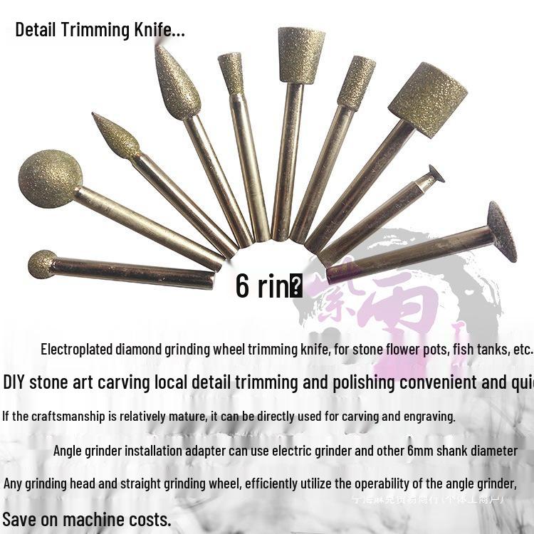 Flowerpot Fish Tank Engraving Kit: Electric Drill, Pebble Stone Refurbishment, Angle Grinder, and Engraving Knife