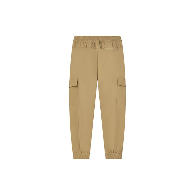 Fila Solid Color Basic Simple Cuffed Woven Casual Long Pants Men Bottoms Khaki F11M248802F-DK