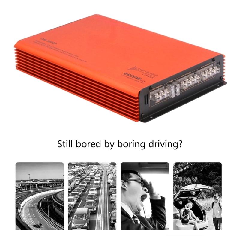 6800W Auto Sound Power Amplifier with Four Channels for  Immersive Listening Experience During Vehicle Gatherings
