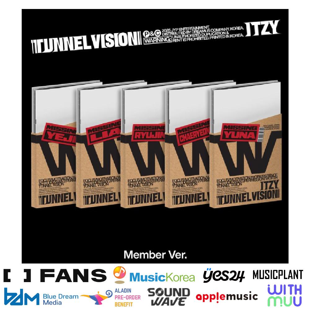 Pre-order itzy TUNNEL VISION Album Member ver. & SHOP POB