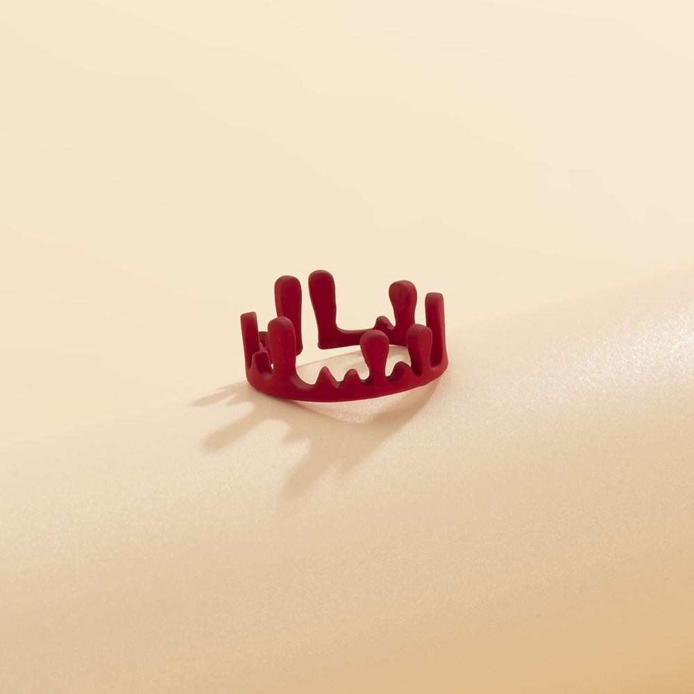 Resizable Cutting Bloodstain Party Jewelry Women Ring Halloween Opening Ring Korean Finger Ring