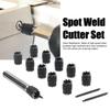 Spot Weld Cutter Set Rotary 2 Sided HSS Power Drill Bits Hole Remover for Welding 3/8in