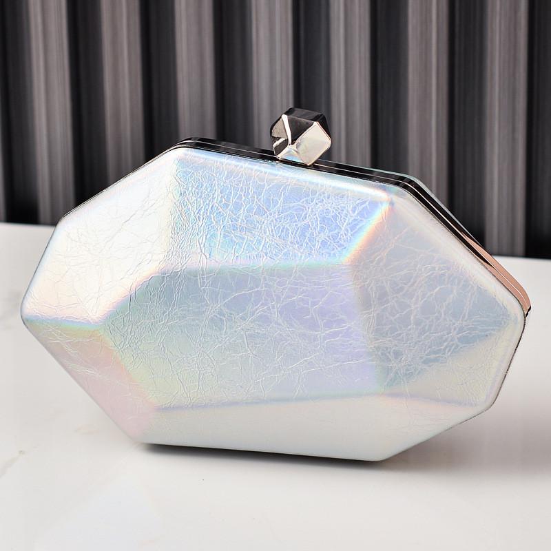 Pochette da Sera in PU per Donna con Chiusura Metallica per Feste Formali e Serate