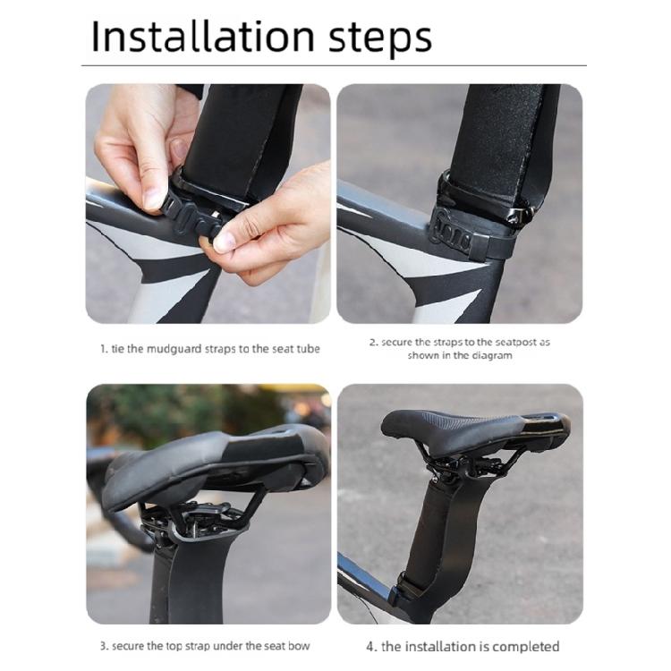 Various Season Bicycles Dropper Post Protective Mudguard Light Weight Plastic Effortlessly Installation Solution