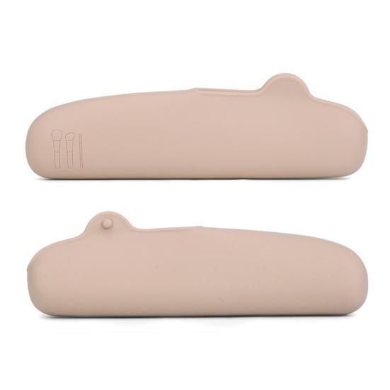 Makeup Sponge Holder Compact Organizer with Air Circulation Sponge Non-Slip Bottom Size Silicone Box Quick Drying