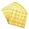 Embossed Envelope Closure Seals Gold Metallic Look with Raised Texture, Adhesive Seal Sheets for Invitations Greeting Cards and Decorative Mail Use